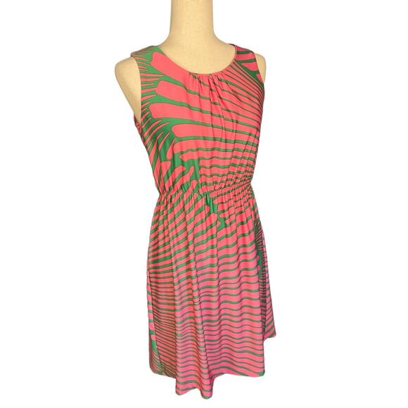 JB by Julie Brown Sleeveless Dress Pink Green Small - Picture 2 of 7